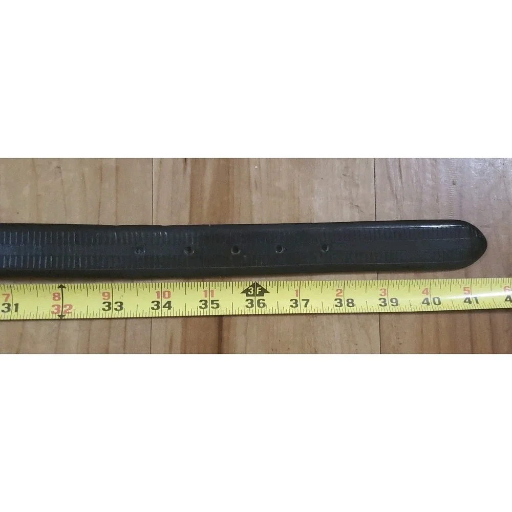 Decorative Genuine Leather Work Belt Mens Size 34 Black